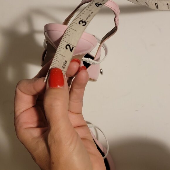 NEW Anthropologie Slingback Kitten Heel Women 9 Chic Modern Elegant Contemporary - Picture 9 of 10